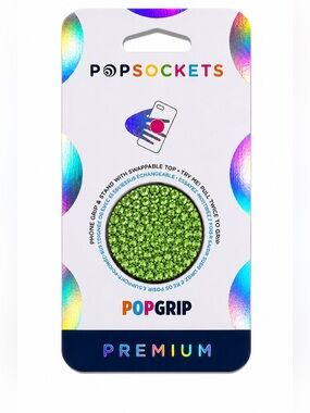 Peridot Green Luxe Crystals PopSocket Phone Holder Grip New